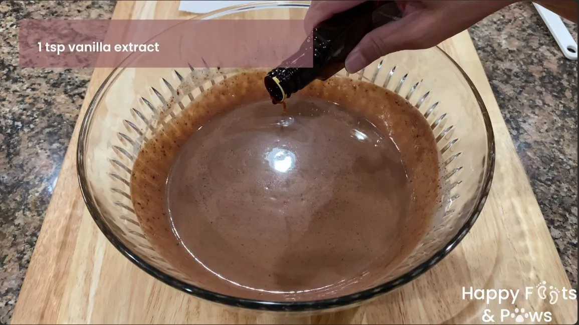 Adding Vanilla to the chocolate ganache
