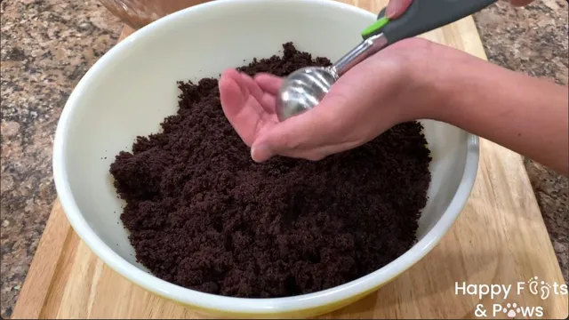 Forming the donut holes by hand using an ice cream scope