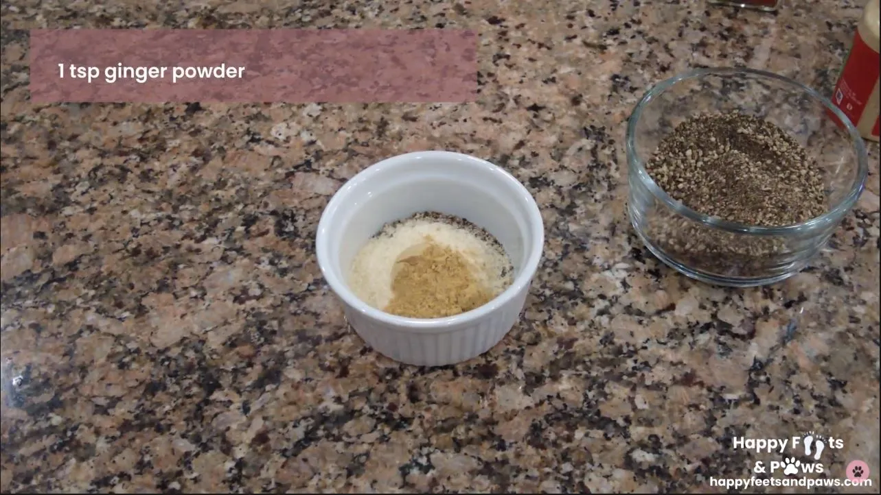 Powder mix in bowl for black pepper chicken recipe