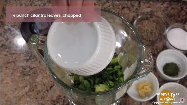 blending ingredients for Cucumber Aioli sauce