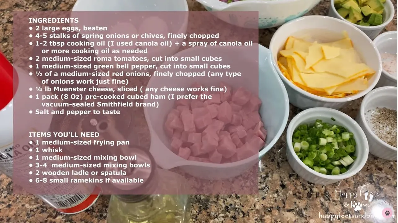 denver omelet ingredients prepared