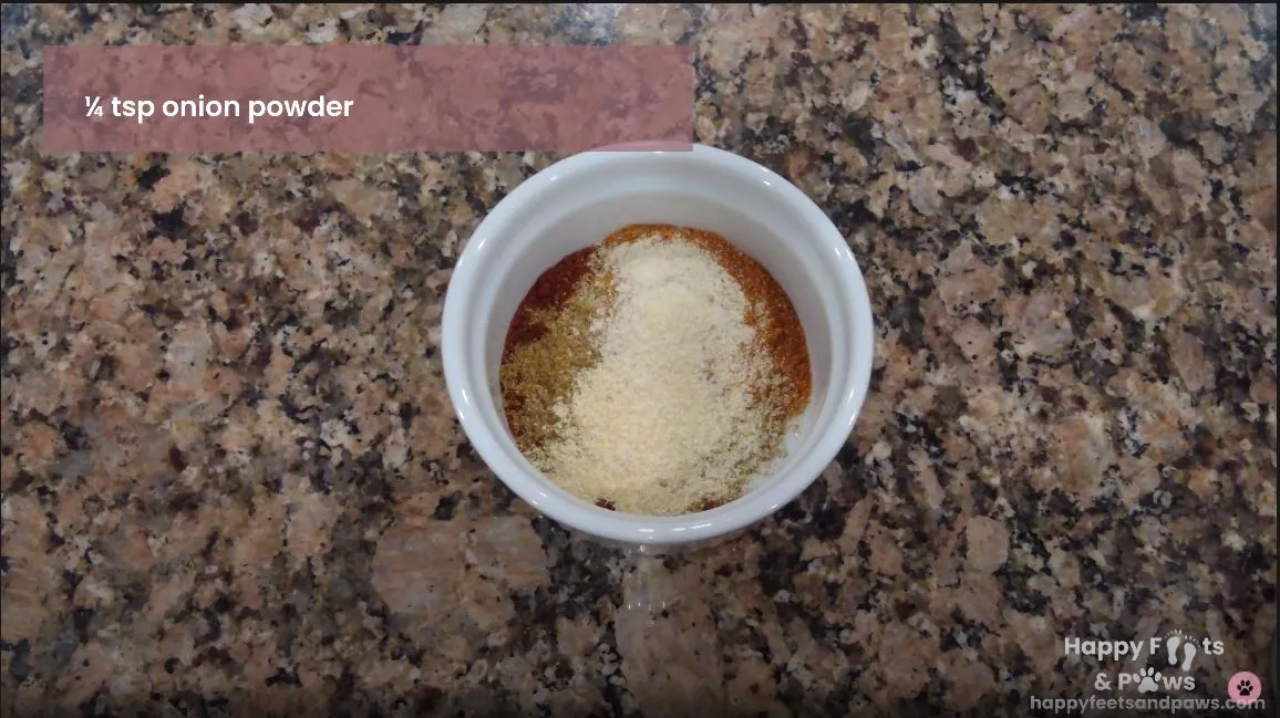 Seasoning in a bowl for south west egg roll filing
